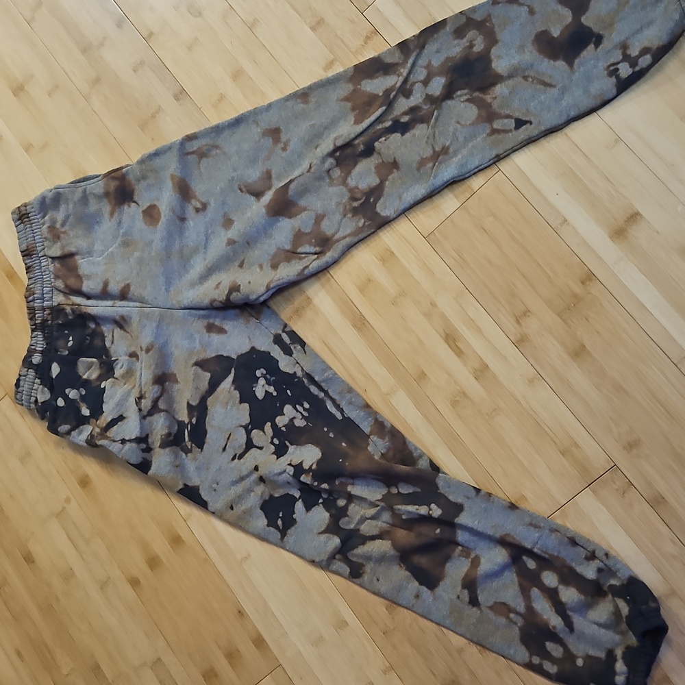 Camouflage Pattern Pant hand dyed fruit of the loom sweatpants